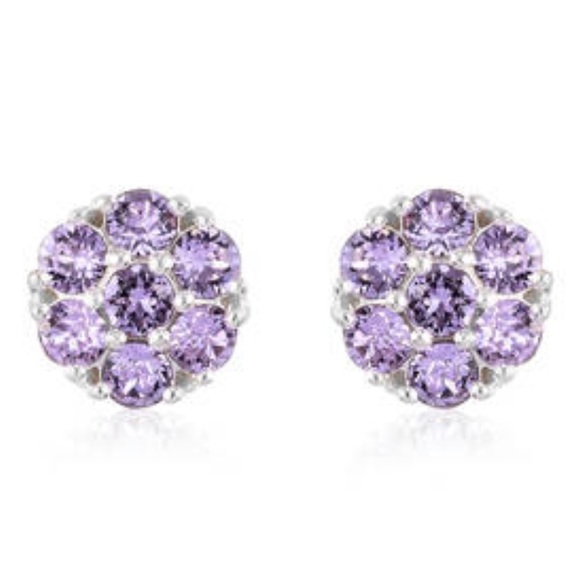 💜Swarovski Violet Crystal Earrings💜 - Picture 12 of 14